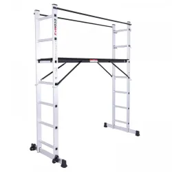 EMX Working Platform, 2 in 1 (wheels) 2x7, 2 Safety Rails, Ecomax