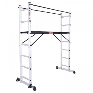 EMX Working Platform, 2 in 1 (wheels) 2x7, 2 Safety Rails, Ecomax