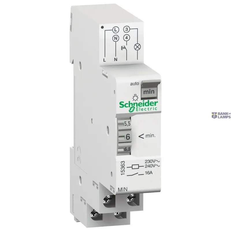 Schneider Electric Electromechanical Timer Acti9 MIN, 230 V AC, IP20 15363