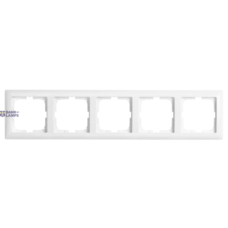 PATRON Cover Frame 5V Basic 55 White AB05W