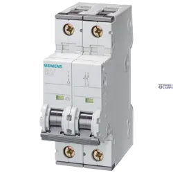 Siemens 5SY4220-7 — Miniature circuit breaker 400 V 10 kA, 2-pole, C, 20 A, D=70 mm Siemens 5SY4220-7 — Miniature circuit breaker 400 V 10 kA, 2-pole, C, 20 A, D=70 mm
