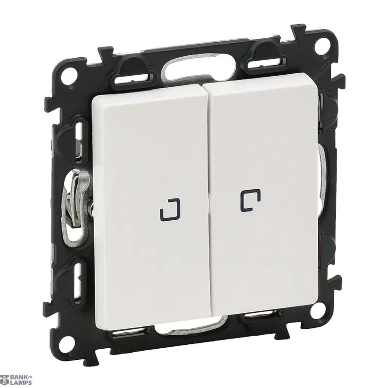 Legrand 2-Gang 1-Way Switch Valena Life 250 V, White, 10AX, 10 A 752128