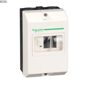 Schneider Electric GV2MC02 — Empty Enclosure TeSys GV2, IP55, 147×93×84 mm, Auxiliary Mounting Location: Left Schneider Electric GV2MC02 — Empty Enclosure TeSys GV2, IP55, 147×93×84 mm, Auxiliary Mounting Location: Left