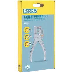 eyelet pliers RP05 for 4mm eyelets + 100 eyelets, Rapid