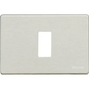 BTicino 503/1/X — Cover Plate Magic 1 Modules, IP20, Grey, 118×80×7mm BTicino 503/1/X — Cover Plate Magic 1 Modules, IP20, Grey, 118×80×7mm