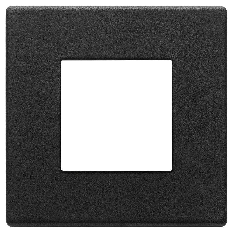Vimar Plate 2M leather Black Forest 22642-23