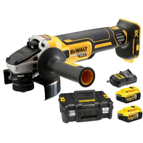 DeWalt Akumulatora leņķa slīpmašīna Dewalt DCG405P2-QW 2x5,0Ah 26-5-405P2QW