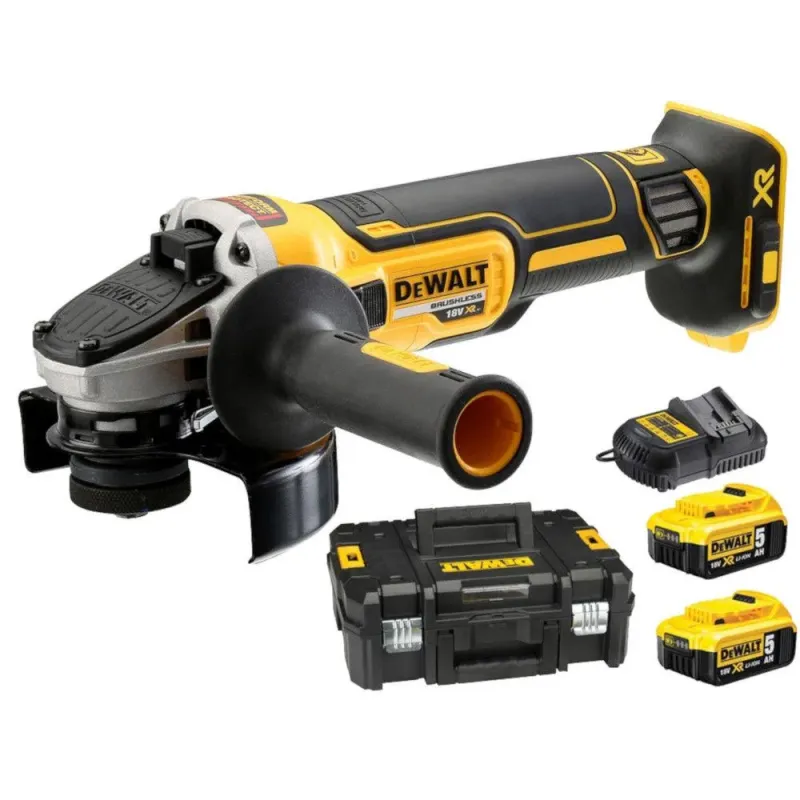 DeWalt Akumulatora leņķa slīpmašīna Dewalt DCG405P2-QW 2x5,0Ah 26-5-405P2QW