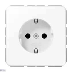 Jung CD1520WW — SCHUKO rozete CD, 16 A, 250 V, White, Duroplastic, Screwless Terminals for Rigid and Flexible Wires Jung CD1520WW — SCHUKO rozete CD, 16 A, 250 V, White, Duroplastic, Screwless Terminals for Rigid and Flexible Wires