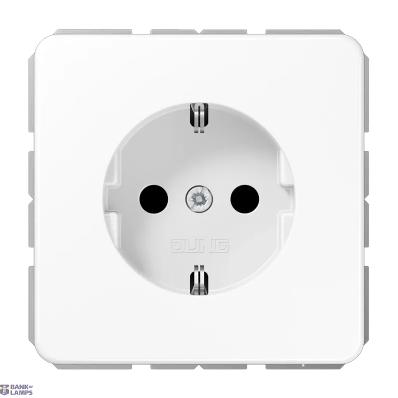 Jung SCHUKO Socket CD, 16 A, 250 V, White, Duroplastic CD1520WW
