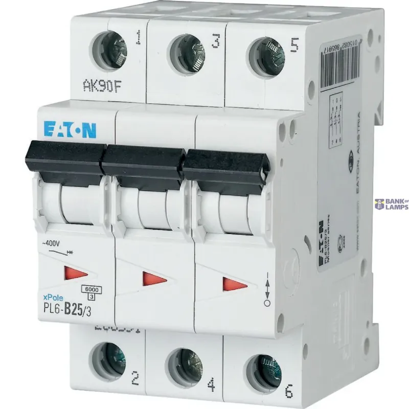 EATON PL6-C25/3 Miniature circuit breaker (MCB), 25 A, 3p 286603