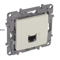 Legrand 764673 — RJ45 розетка Niloé Cat 6, UTP, Ivory, IP20, 75.8 mm