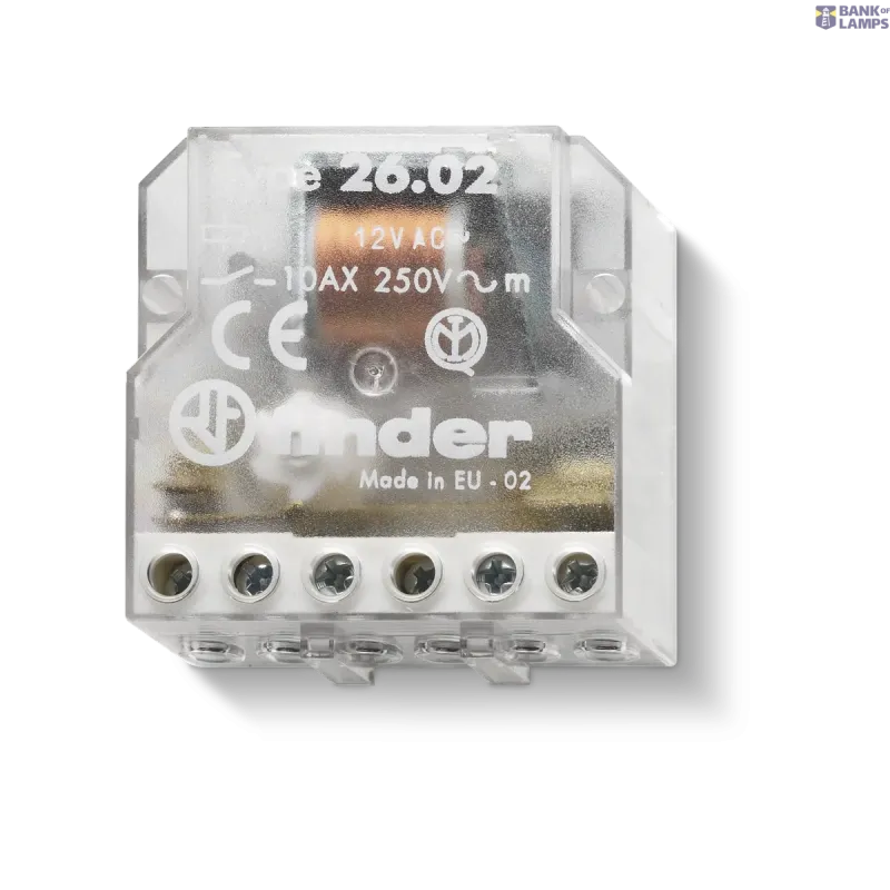 FINDER Step Relay 2NO, 10A, 2 Switching Sequences, 230VAC 260282300000