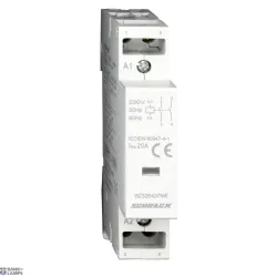SCHRACK BZ326437ME — DIN Rail Contactor 20A, 2 NO, 230Vac, 1MW, AMPARO SCHRACK BZ326437ME — DIN Rail Contactor 20A, 2 NO, 230Vac, 1MW, AMPARO