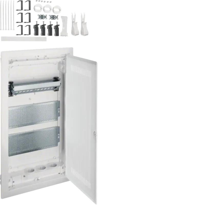 Hager Volta Multimedia 3 ROW PLASTERBOARD PLASTIC DOOR VH36WWH