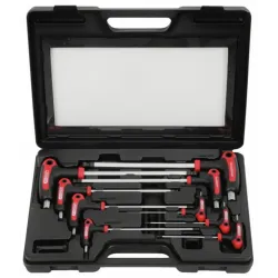 ERGOTORQUE PLUS T-handle hex key set 2-12mm, 9 pcs. 9 parts, KS Tools
