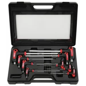 ERGOTORQUE PLUS T-sešstūru komplekts 2-12mm, 9 gab. 9 osa, KS Tools