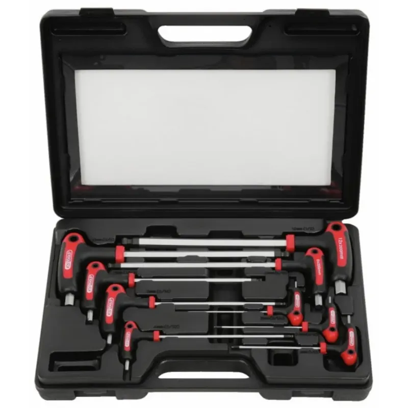 KS Tools ERGOTORQUE PLUS T-sešstūru komplekts 2-12mm, 9 gab. 9 osa 151-8150