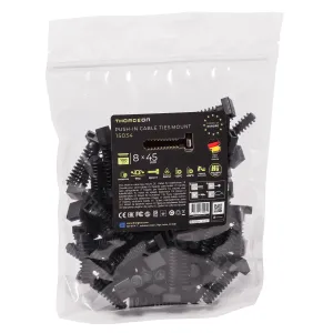THORGEON 15034 — Screw Saddle Cable Support 8x45 black (100 pcs) THORGEON 15034 — Screw Saddle Cable Support 8x45 black (100 pcs)