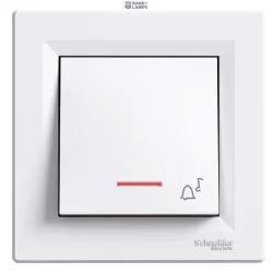 Schneider Electric EPH1700321 — Push-Button 1P, 10A, White, Terminal