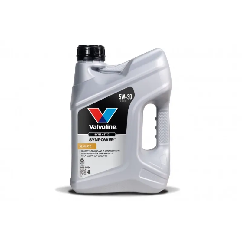 Valvoline Motoreļļa Synpower Xl-III C3 5W30 4L, Valvoline 908759