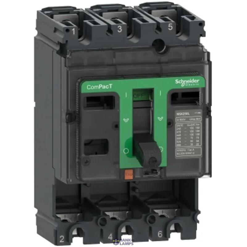 Schneider Electric Circuit Breaker Basic Frame ComPact NSX NSX160H, 3P, 70kA C16H3
