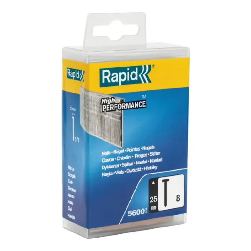 Rapid Naglas 8/25mm Nr.8, 5600 gab., Rapid 5000183