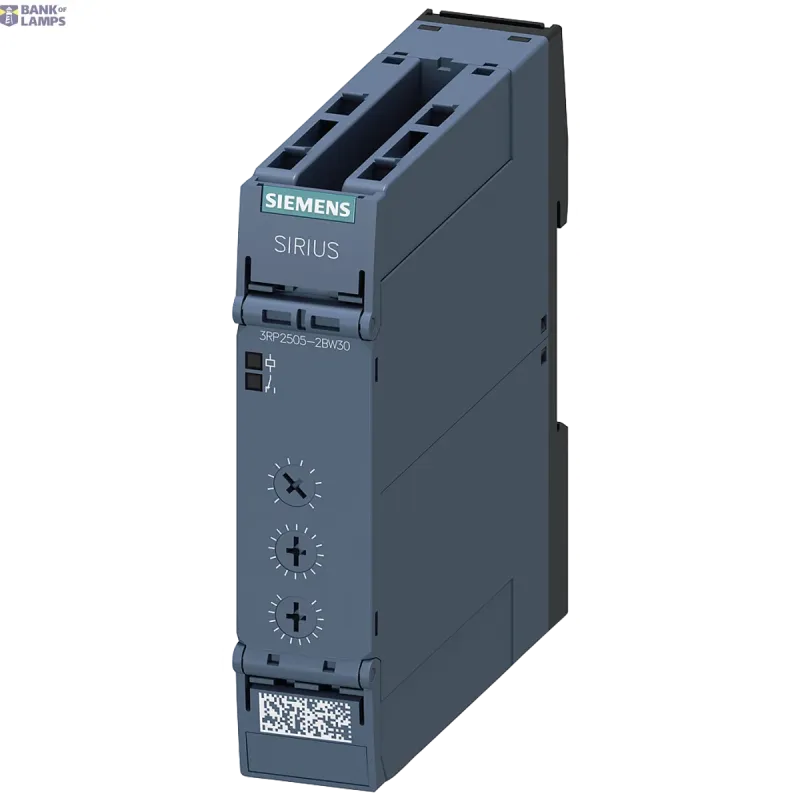 Siemens Timing relay, 2 CO, 27 functions, 7 time ranges (0.05s-100h) 3RP2505-2BW30