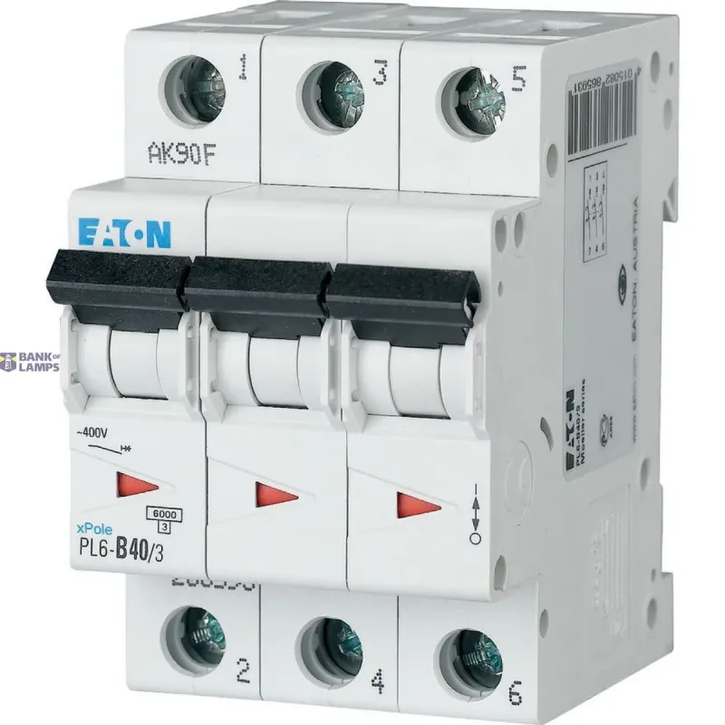 EATON PL6-C40/3 Miniature circuit breaker (MCB), 40 A, 3p 286605