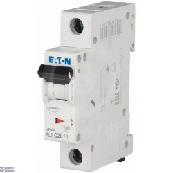 EATON 286534 — PL6-C20/1 автоматический выключатель (MCB), 20 A, 1p, characteristic: C EATON 286534 — PL6-C20/1 автоматический выключатель (MCB), 20 A, 1p, characteristic: C