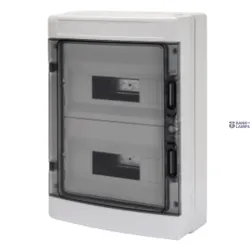GEWISS GW40104 — Distribution Board With Panels With Window And Extractable Frame, Pre- Arranged For Terminal Block, (12x2) 24m Ip65