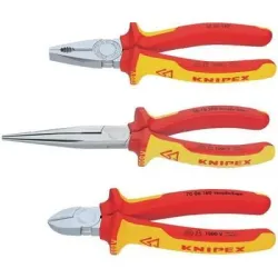 Knaibļu komplekts VDE 3 gab. VDE SAFETY, Knipex Knaibļu komplekts VDE 3 gab. VDE SAFETY, Knipex