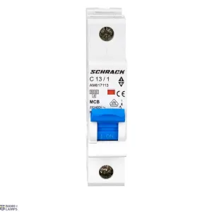 SCHRACK AM617113-- — automātslēdzis AMPARO 6kA, C 13A, 1P