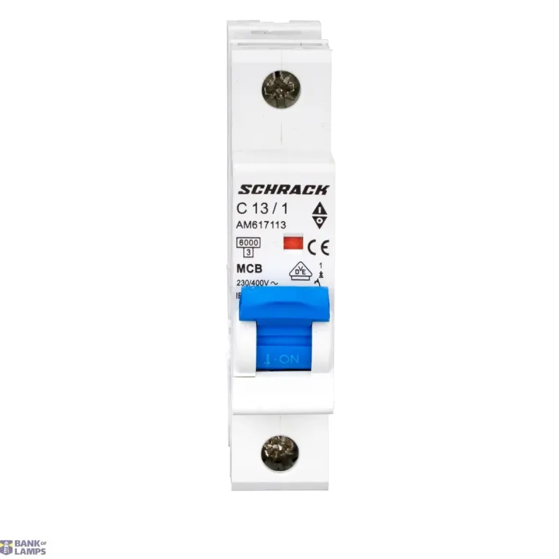 SCHRACK Miniature Circuit Breaker AMPARO 6kA, C 13A, 1P AM617113--