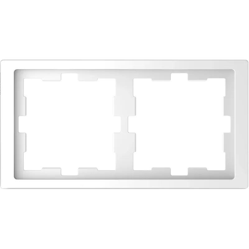 Schneider Electric Frame Merten System D, White, 2-Gang MTN4020-6535
