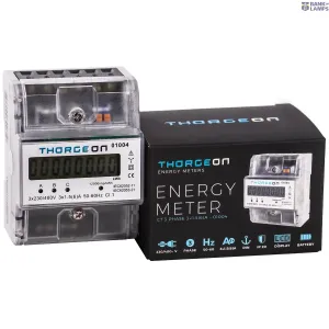 THORGEON 01004 — 3-Phase CT DIN Energy Meter 6A THORGEON 01004 — 3-Phase CT DIN Energy Meter 6A