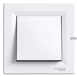 Schneider Electric EPH0400321 — Switch Asfora, 1P, White, Terminal