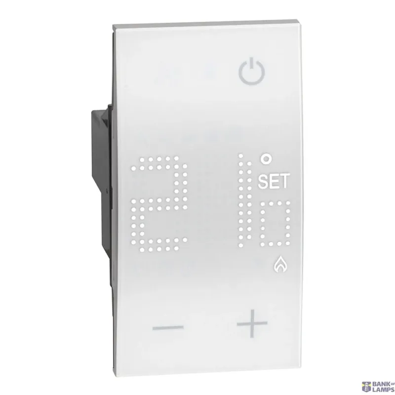BTicino Room Thermostat Living Now 230V, 0–40°C Range, 2 Modules KW4441