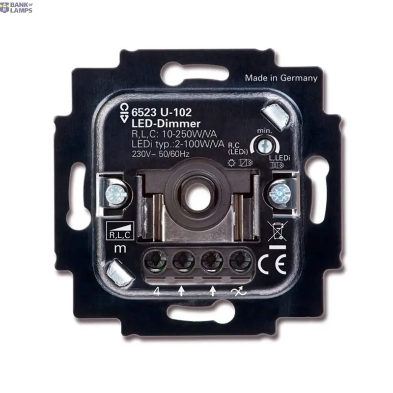 Busch-Jaeger 6523 U-102 Flush Mounted Inserts Busch-Dimmer® 2CKA006512A0334
