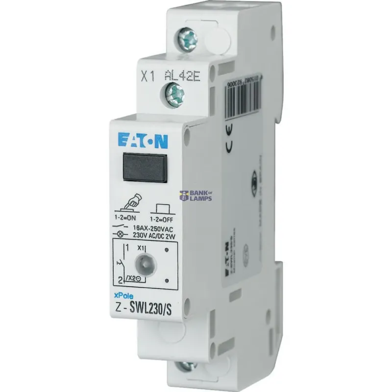 EATON Z-SWL230/S Switch with LED, 230AC/DC, 1N/O, 16A, orange, 1HP 292300
