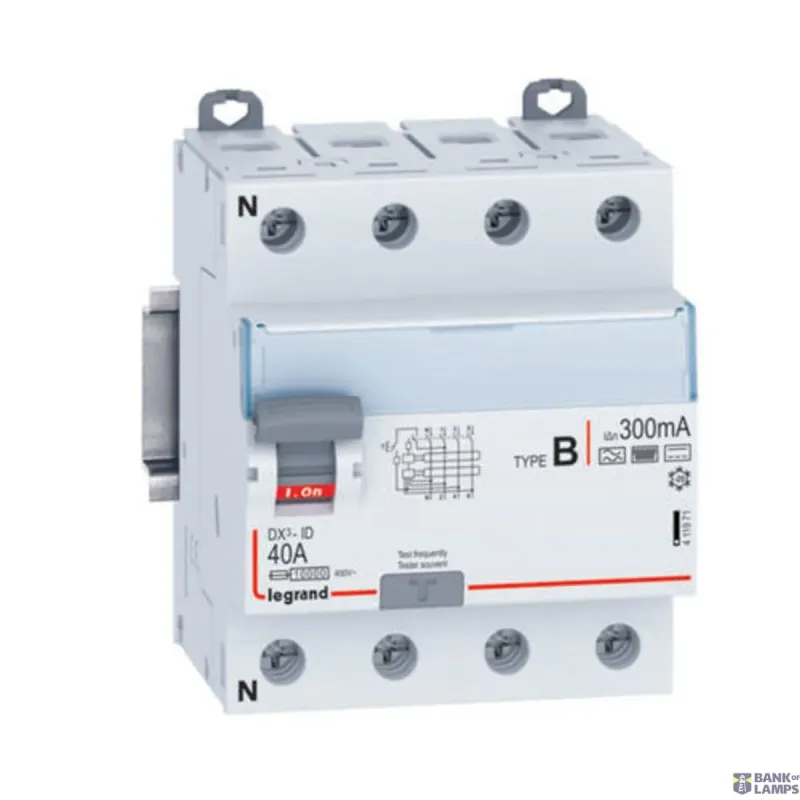 Legrand Residual Current Circuit Breaker DX3 40 A, 300 mA 411971