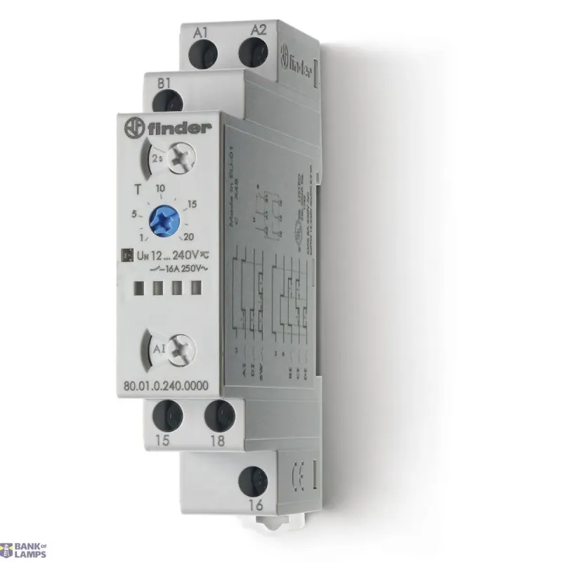 FINDER Mod.Timer 6-functions/17,5mm.1CO 16A/12...240VUC 800102400000