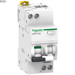 Schneider Electric A9D07620 — Residual Current automātslēdzis with Overcurrent Protection Acti9 iDPN Vigi, 1P+N, 20A, 10kA, B Curve, 230–240V AC