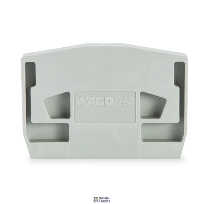 WAGO End Plate For Terminal Blocks with Snap-In Mounting Foot 264-371