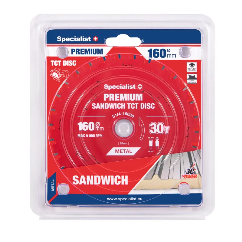 Specialist+ Griešanas disks 160x30Tx20mm, Sandwich PREMIUM, SPECIALIST+ 51-4-16030