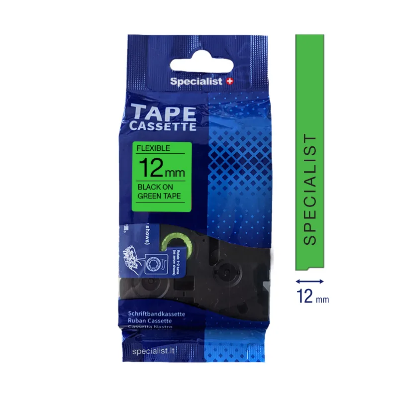 Specialist+ SPECIALIST+ lenta FLEXIBLE komp., 12 mm, melna / zaļa 31-2-FX731