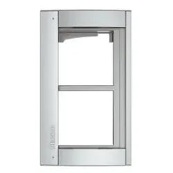 BTicino 350221 — Door Station Frame with Surround Plate Sfera New 2 Modules, Allmetal, Surface-Mounted, 138×235×15mm