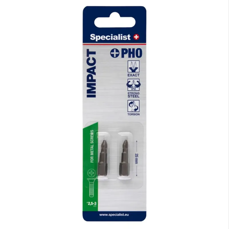 Specialist+ SPECIALIST+ uzgalis PH0, 25 mm, 2 gab. 24-2-049