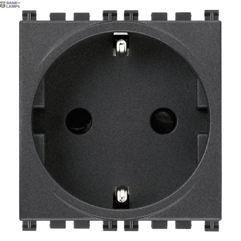 Vimar 2P+E 16A German SICURY outlet grey 19208