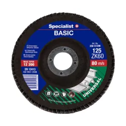 SPECIALIST+ vēdekļveida slīpēšanas disks BASIC ZK60, 125 mm SPECIALIST+ vēdekļveida slīpēšanas disks BASIC ZK60, 125 mm